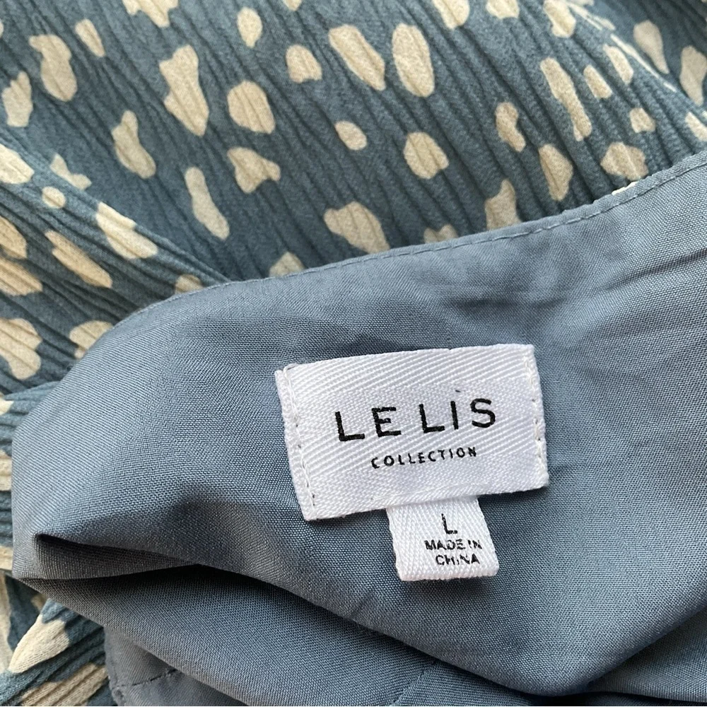 Le Lis Collection Spotted Animal Print Skirt Size Large